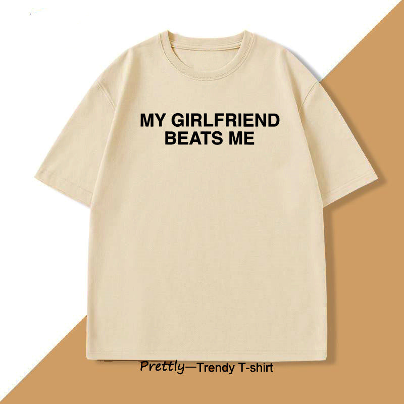 Humorous Graphic Cotton T-Shirt for Men