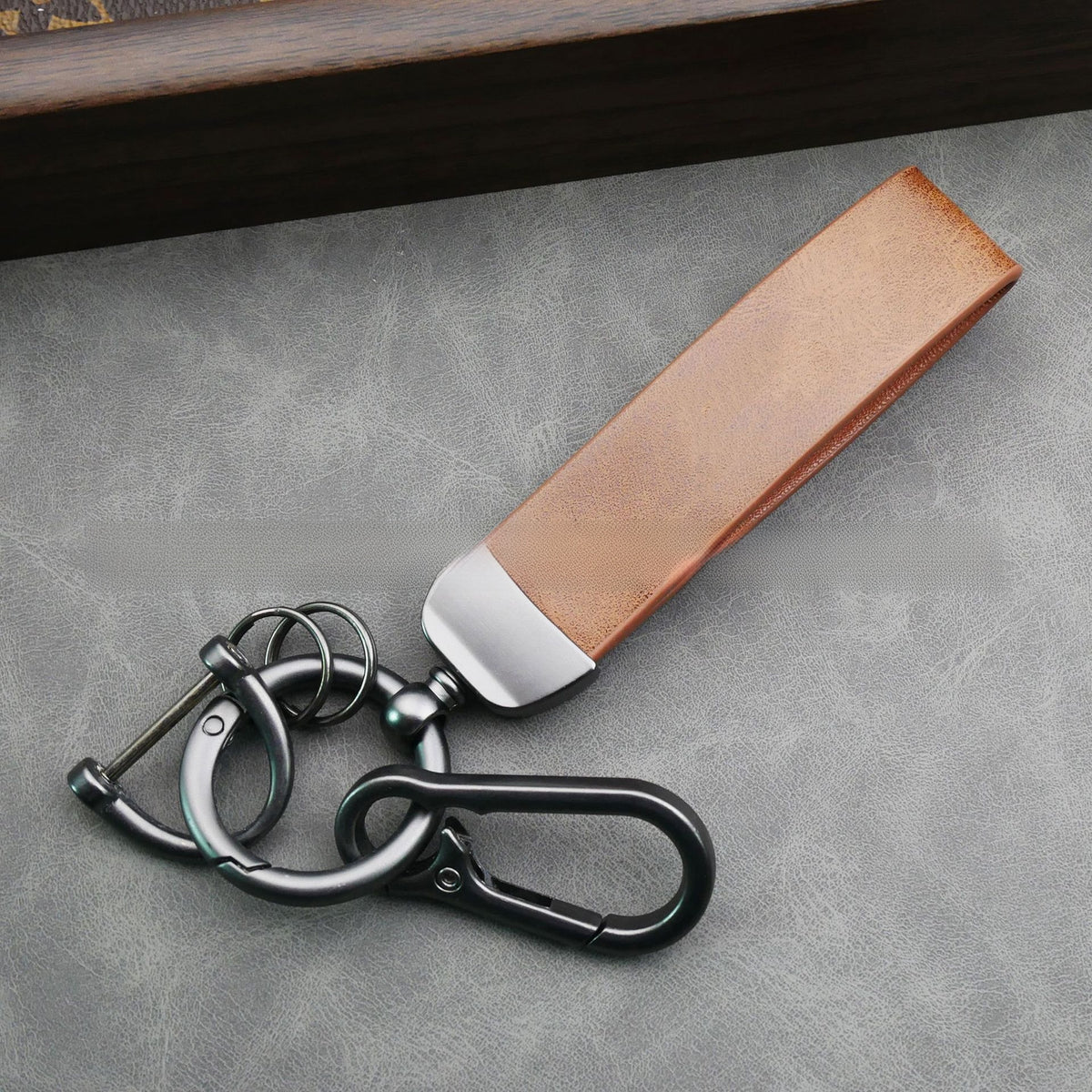 Color Changing Leather Keychain
