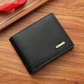 Mens Short PU Leather Wallet