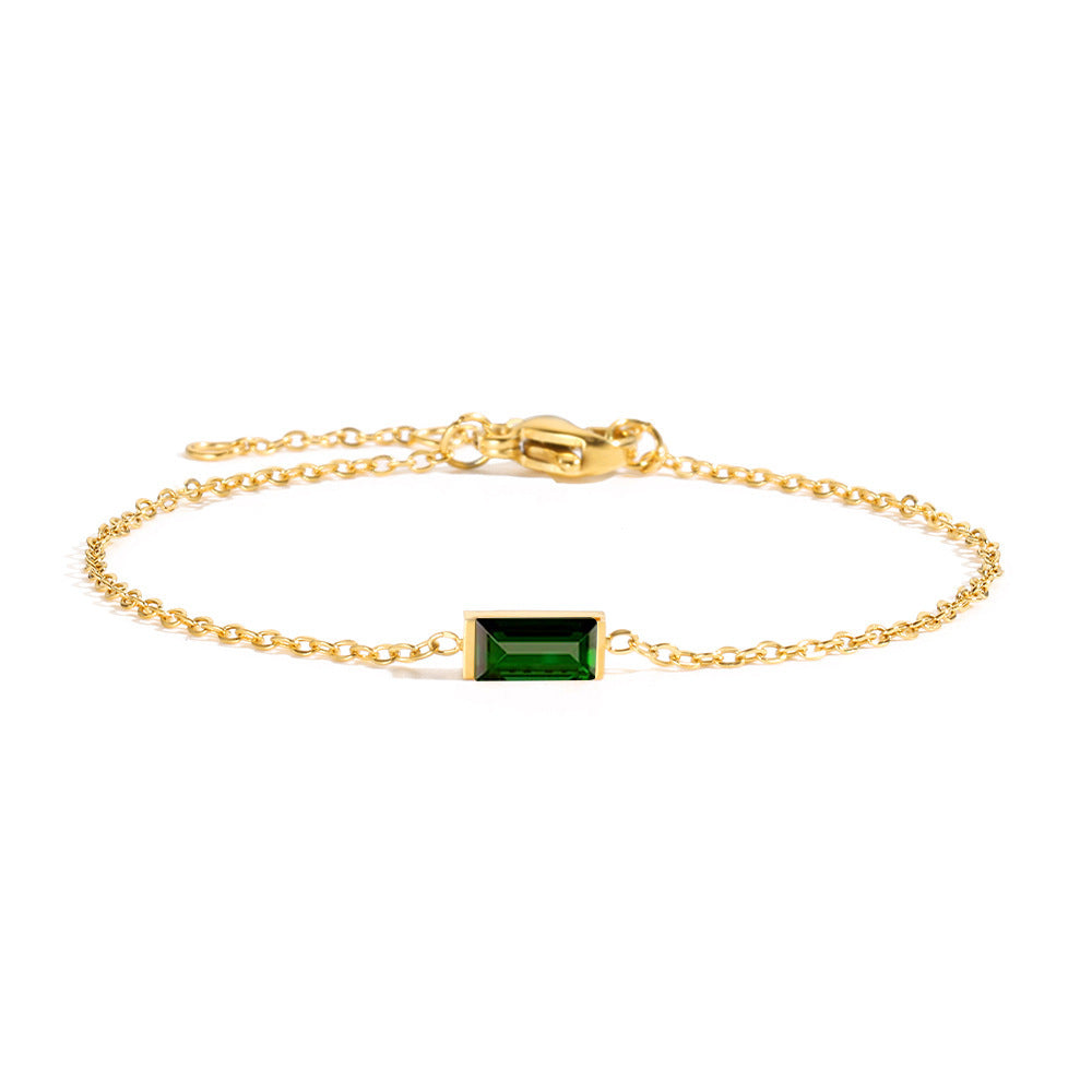 Zirconium Titanium Steel Geometric Bracelet