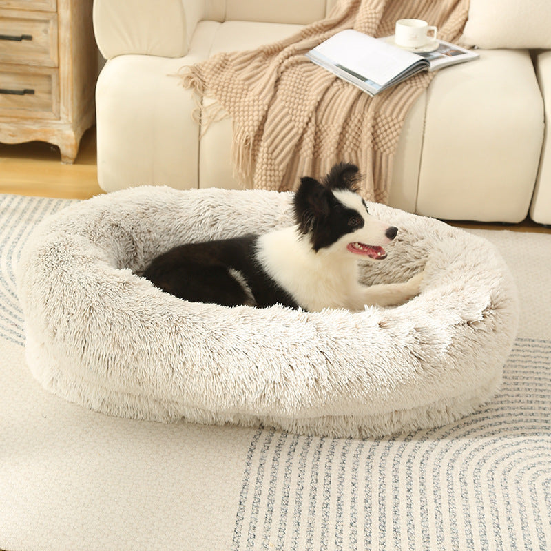 3D Cotton Yuanbao Pet Dog Bed with Waterproof Function