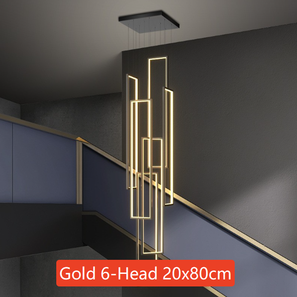 Modern Rectangular LED Chandelier
