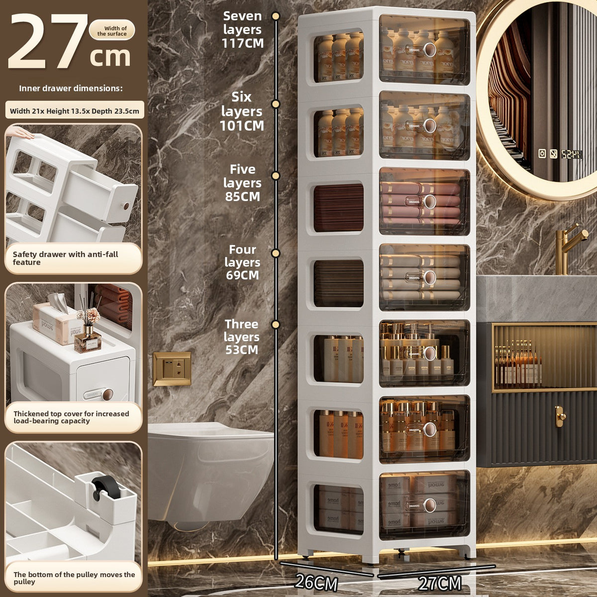 Plastic storage cabinet