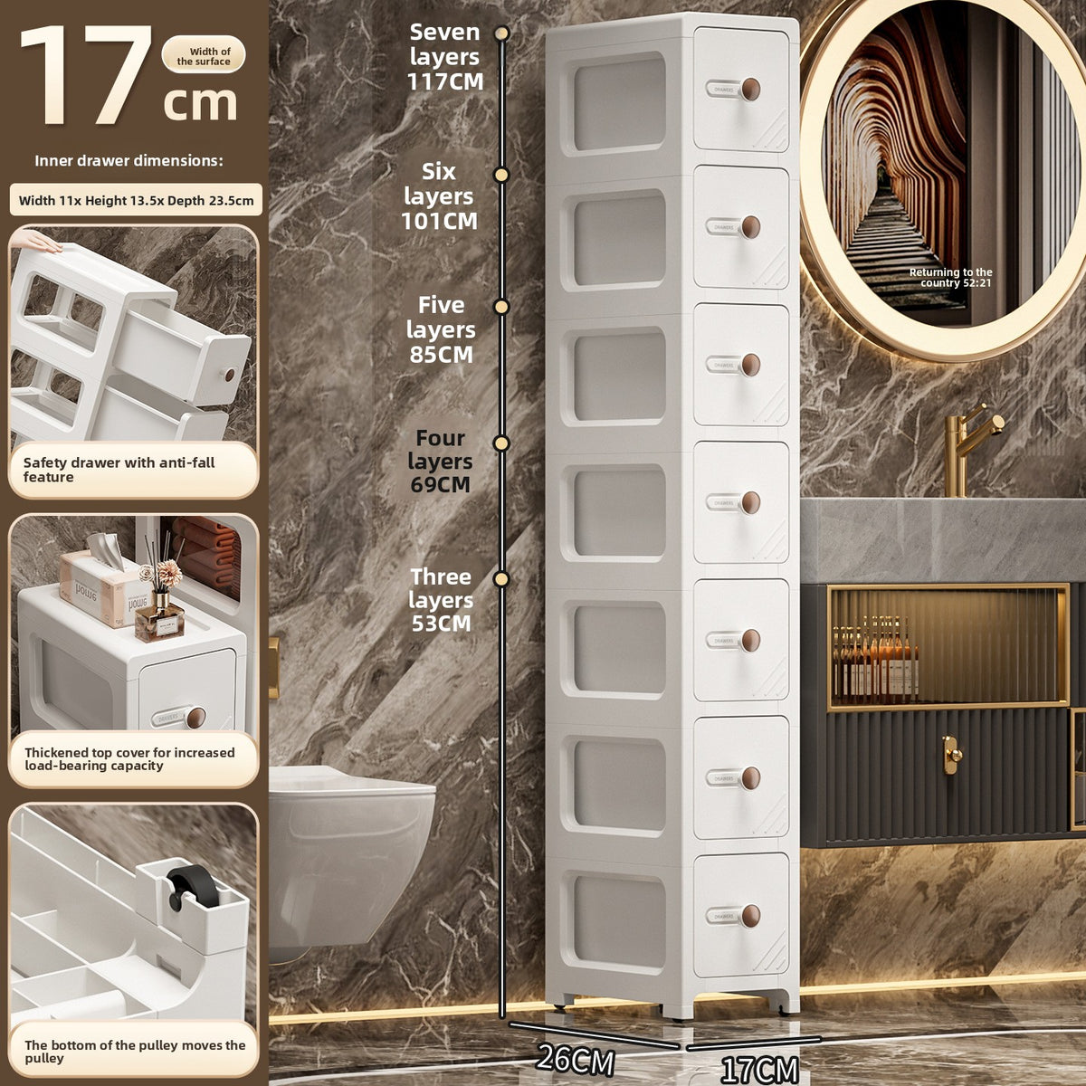 Plastic storage cabinet