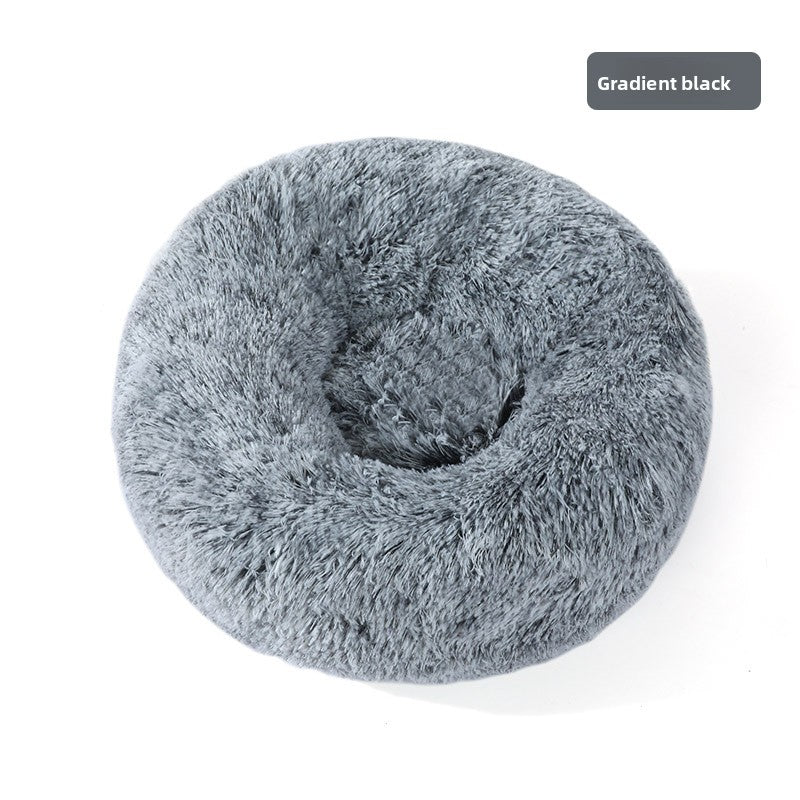 Plush pet bed