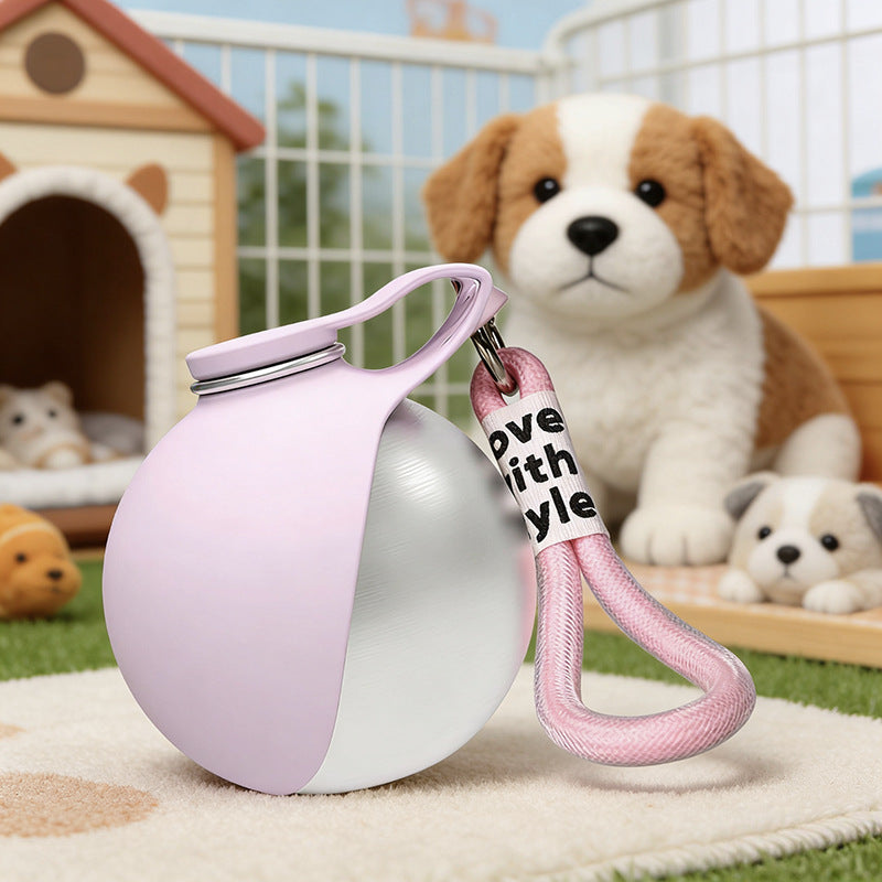 Foldable Stainless Steel Pet Water Bottle
