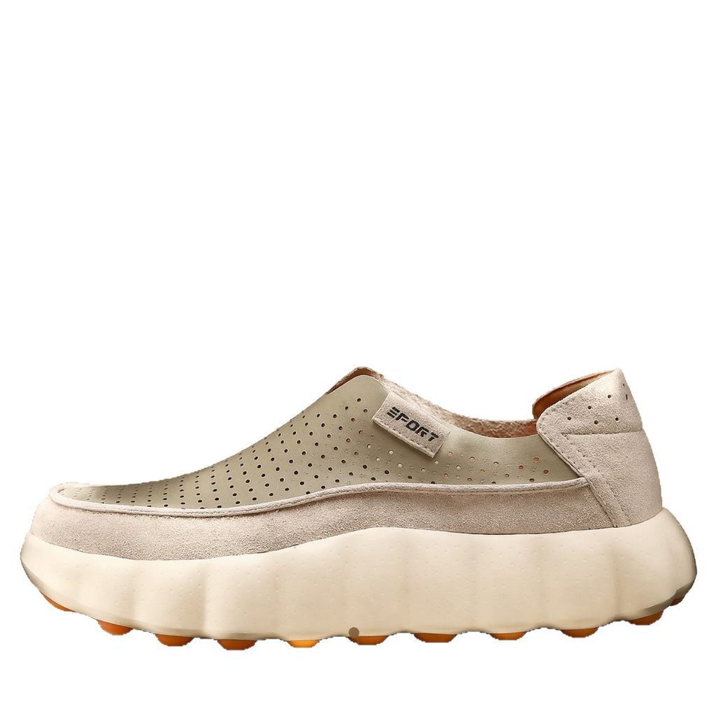 Perforated Breathable Slip-On Casual Shoes