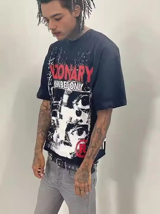 Graphic Print Loose-Fit Men's T-Shirt