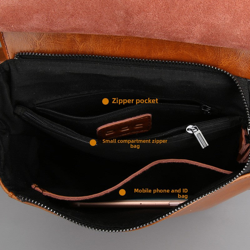 Genuine Leather Women Backpack Multi-Functional Waterproof