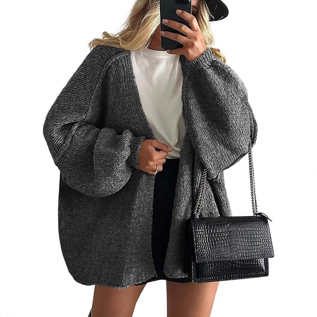 Womens Knitted Cardigan Loose Fit