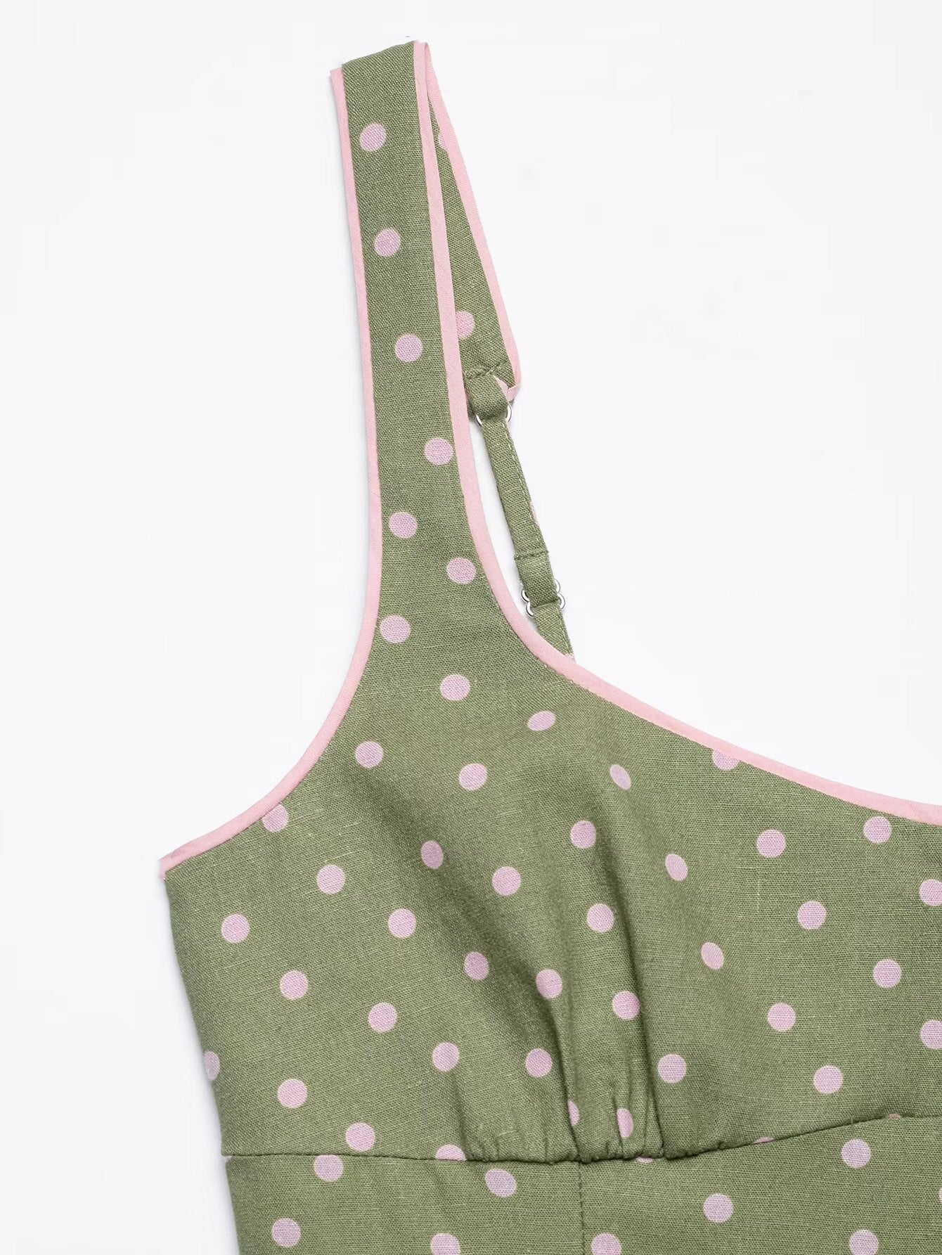 Womens Polka Dot Midi Dress