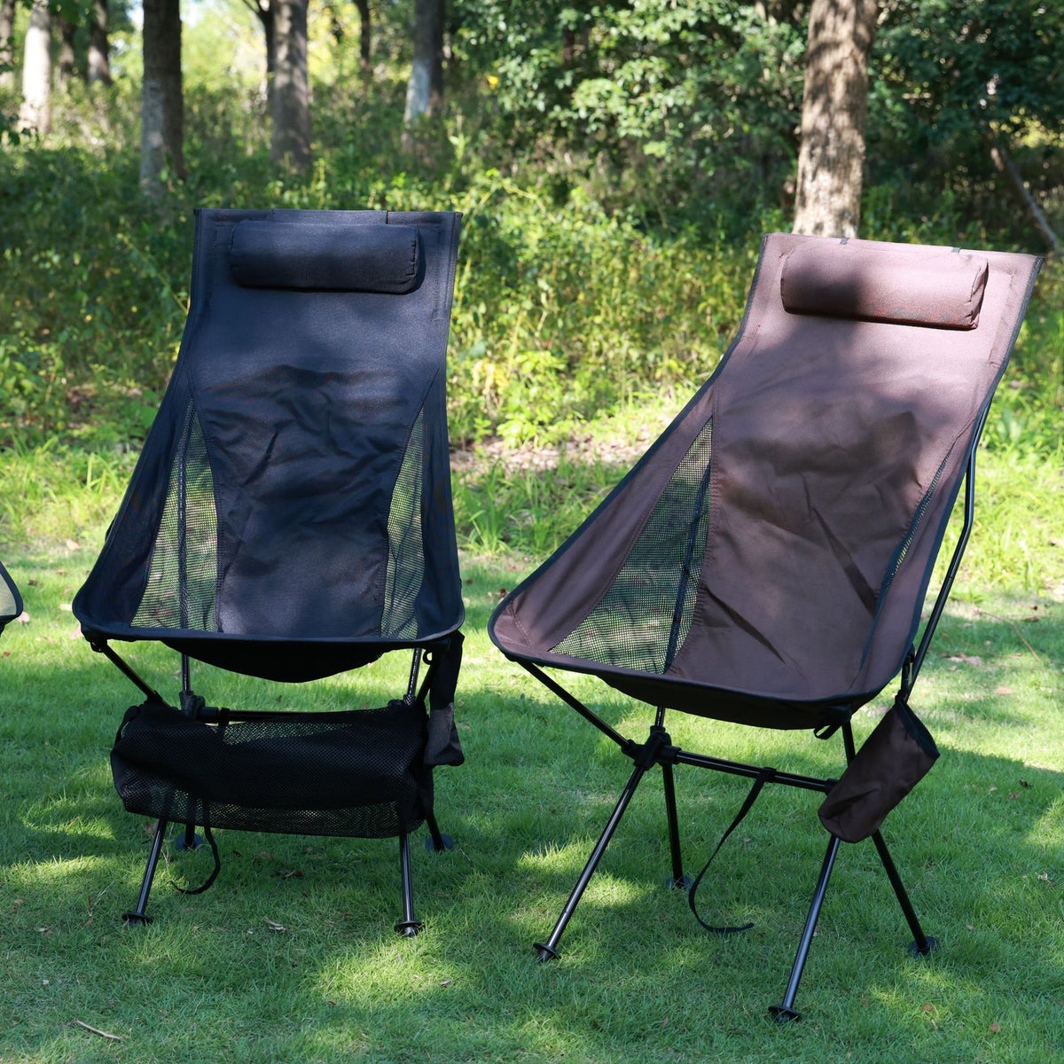 Portable Foldable Aluminum Moon Chair