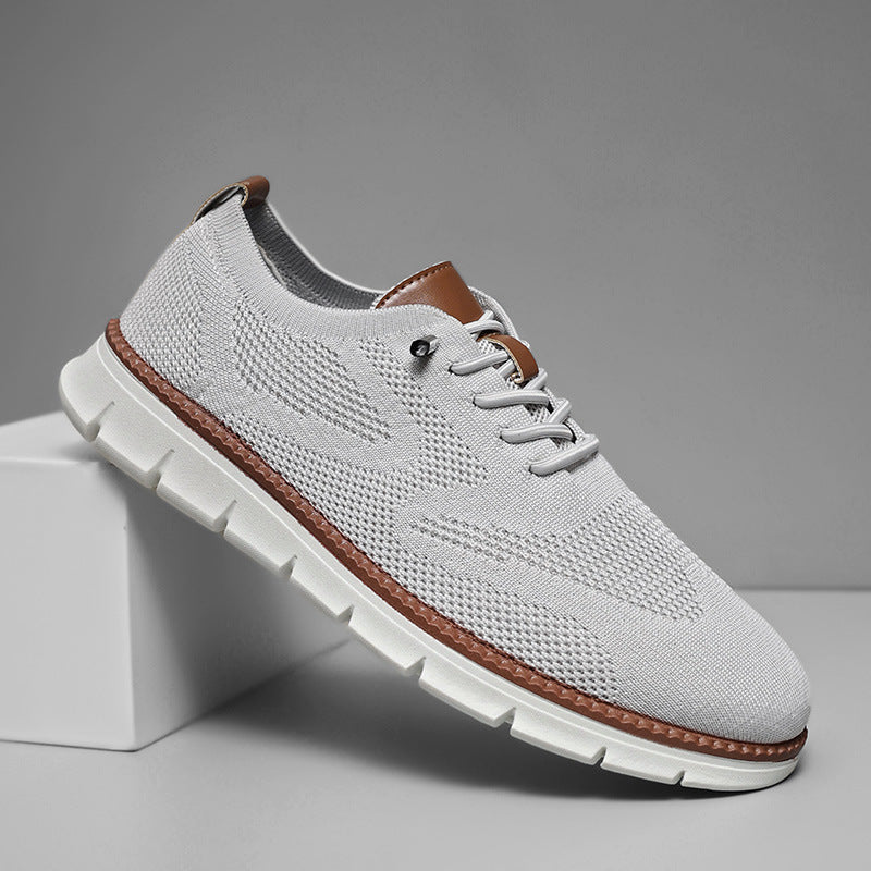 Men's Breathable Fly Woven Mesh Sneakers Casual Running Shoes