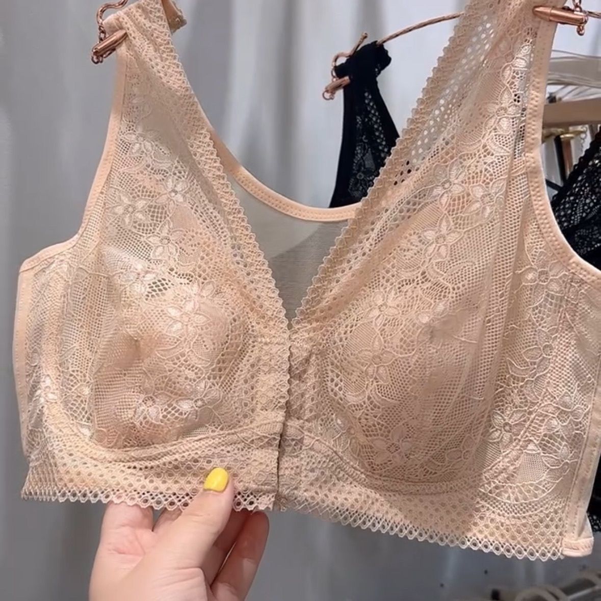 Summer Front Buckle Underwear No Steel Ring Breathable Large Shown Small Bra