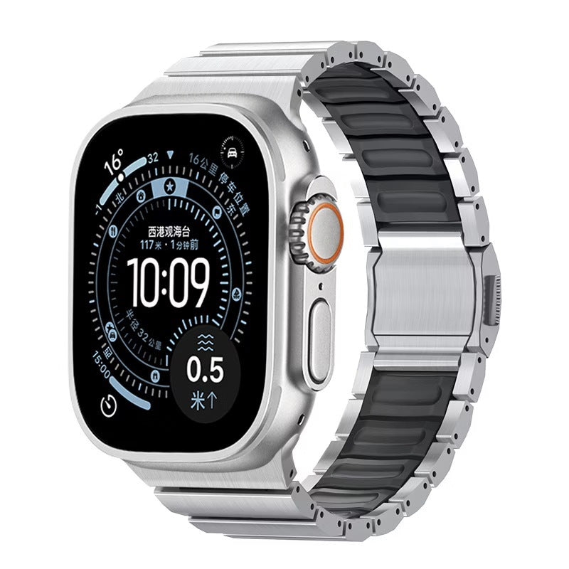 Magnetic Titanium Alloy Watch Strap for Apple Ultra S11/S12