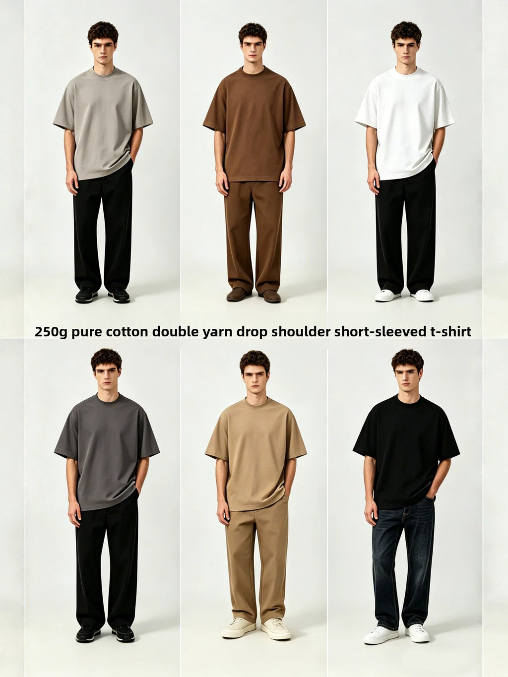 Cotton Short-Sleeve Loose-Fitting Trendy Brand T-Shirt