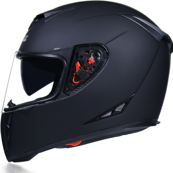 Full Face Motorcycle Helmet with Dual Lens and Anti-Fog