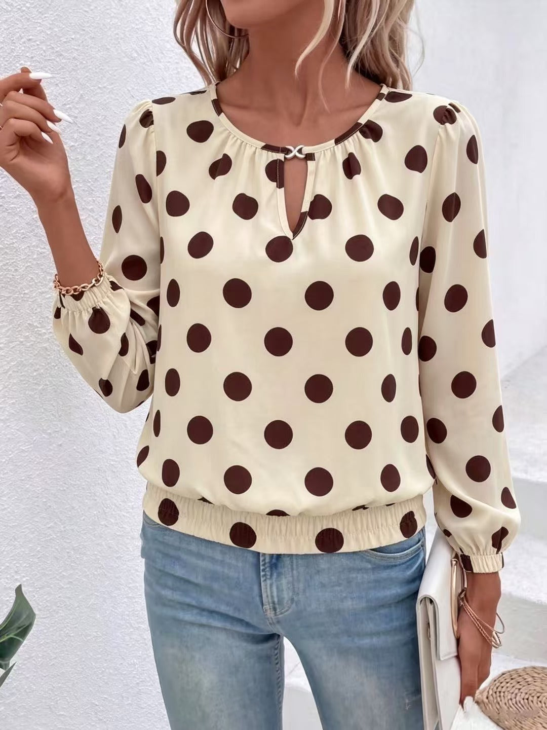 Printed long-sleeve T-shirt