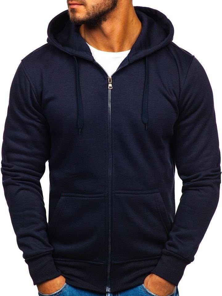 Mens Zip-Up Fleece Hoodie Sweatshirt