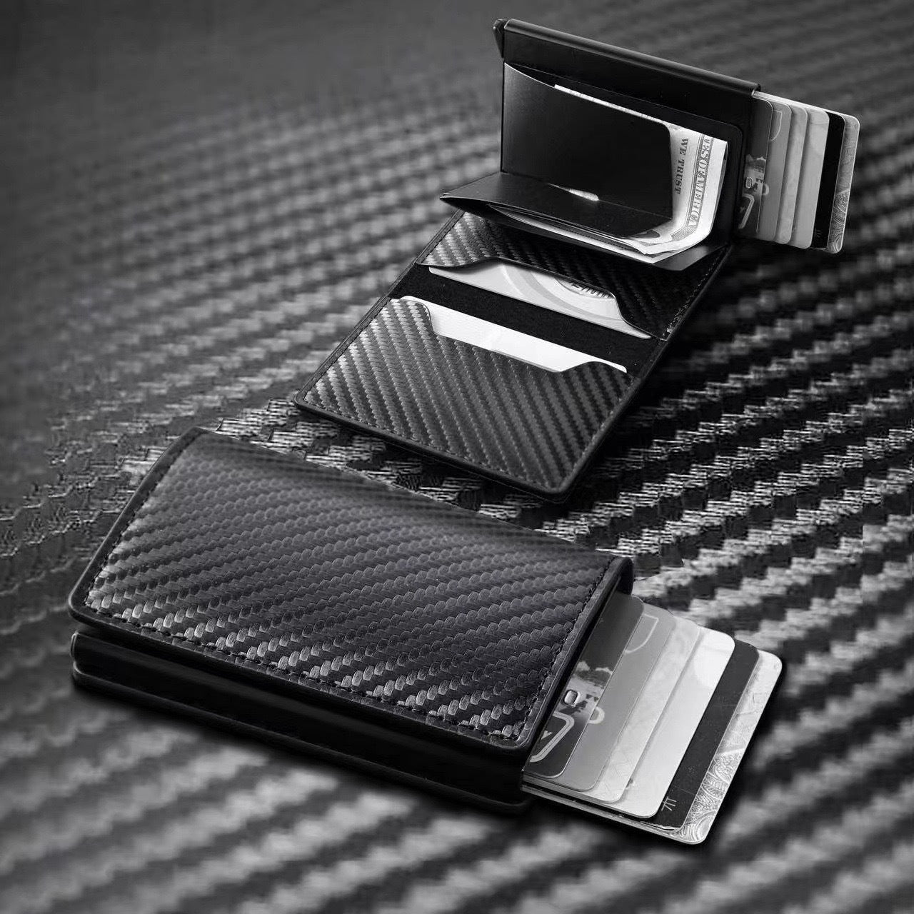 Ultra-Thin Carbon Fiber Card Holder Wallet