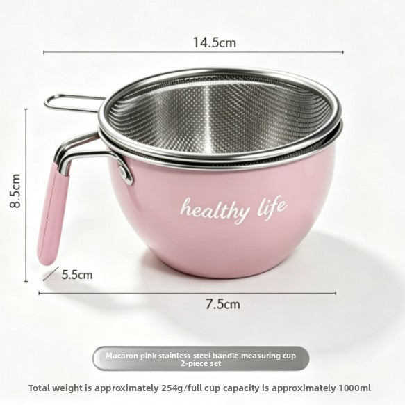 Stainless Steel Kitchen Colander with Handle