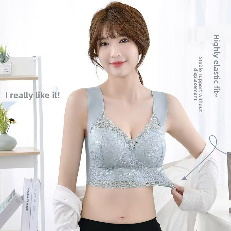 Seamless Lace Wireless Bra