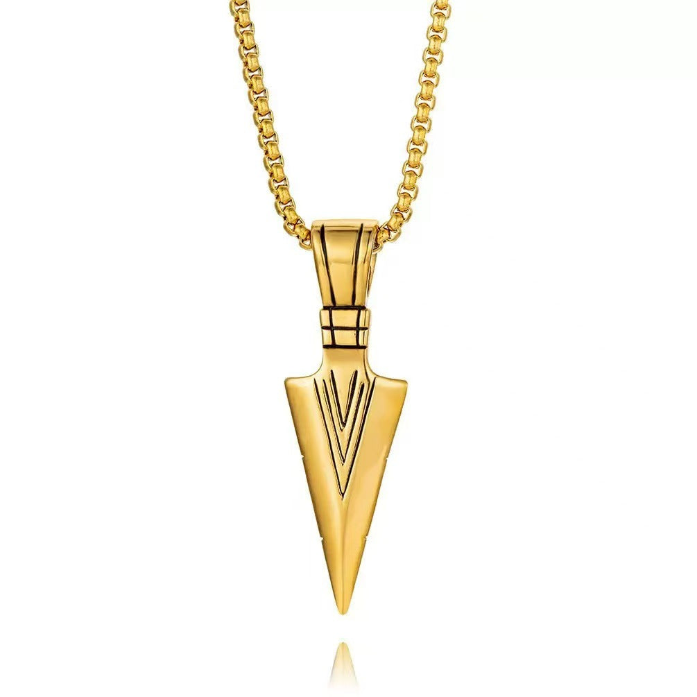 Geometric Arrow Pendant Necklace
