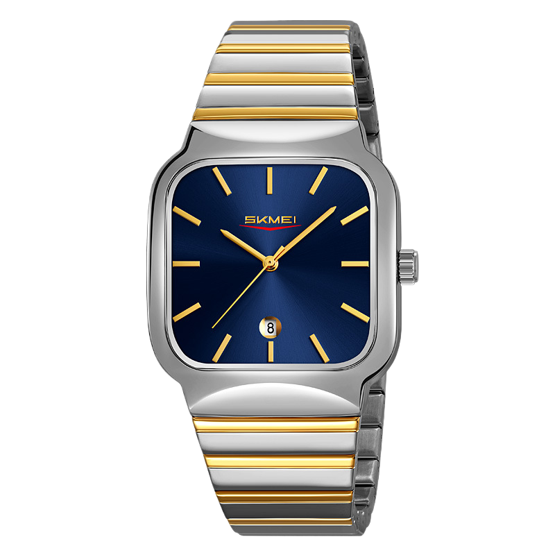 Square-shaped men's and women's watches