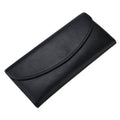 Genuine Cowhide Minimalist Womens Wallet Functional Long Clutch