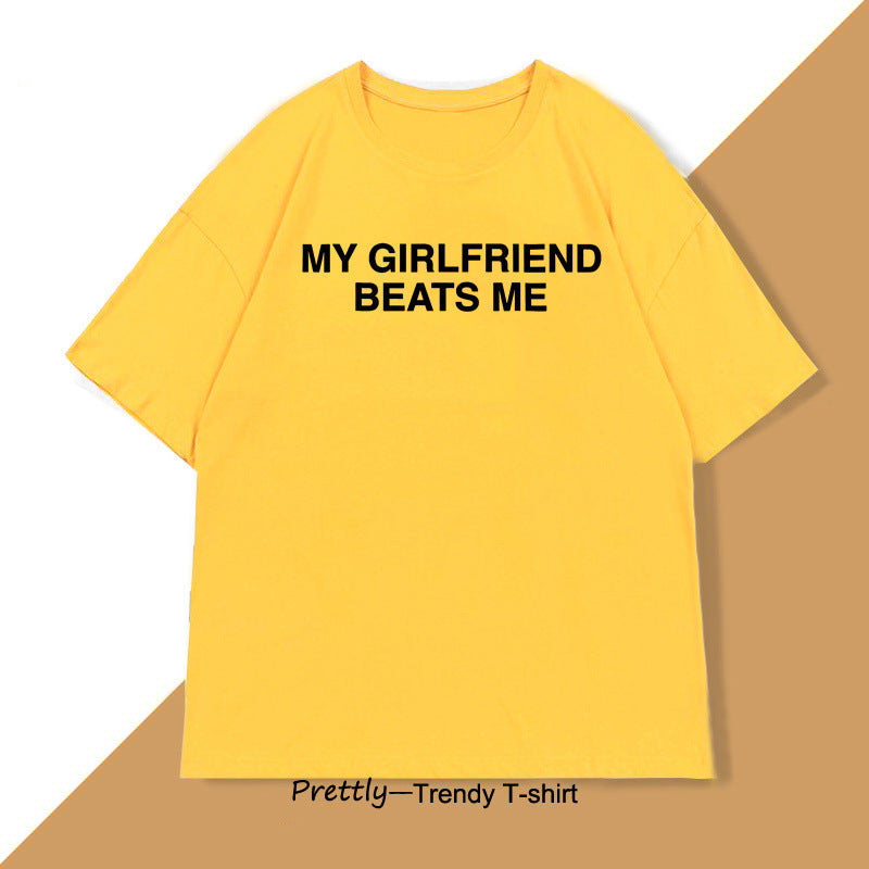 Humorous Graphic Cotton T-Shirt for Men