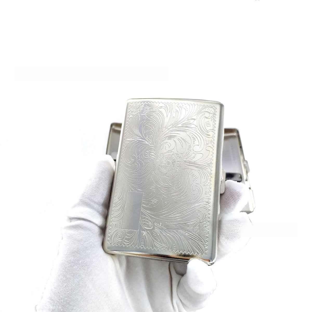 Embossed Metal Cigarette Case for Men and Women
