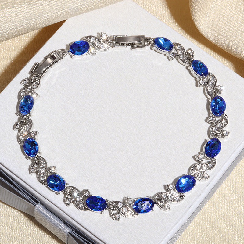 Cross-Shaped Zircon Alloy Bracelet
