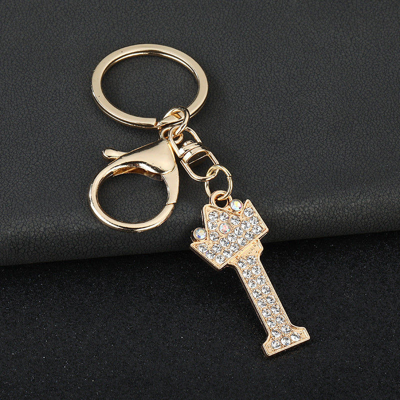 Fashion Zinc Alloy Letter Keychain Pendant