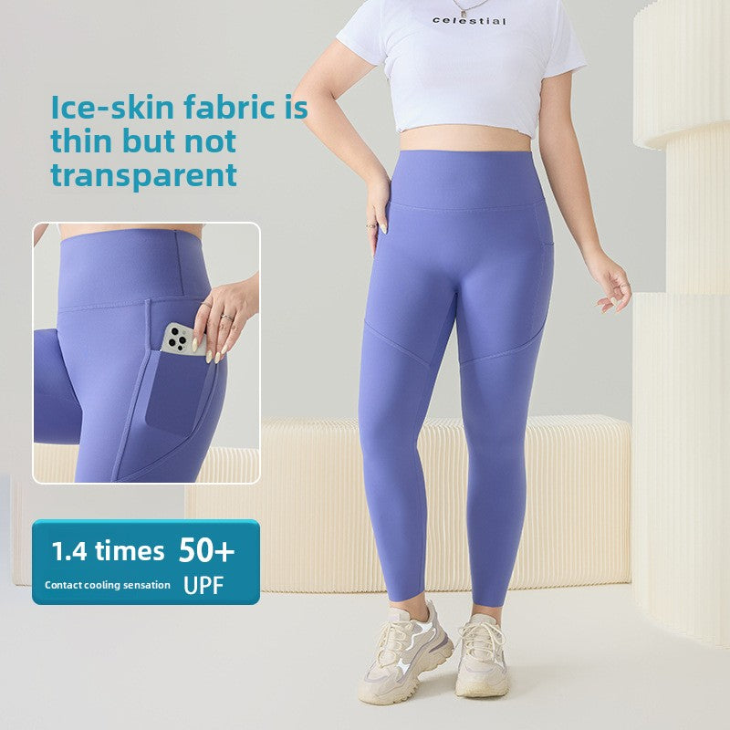 Plus Size High Waisted Yoga Leggings Butt Lifting Sports Tights for Women