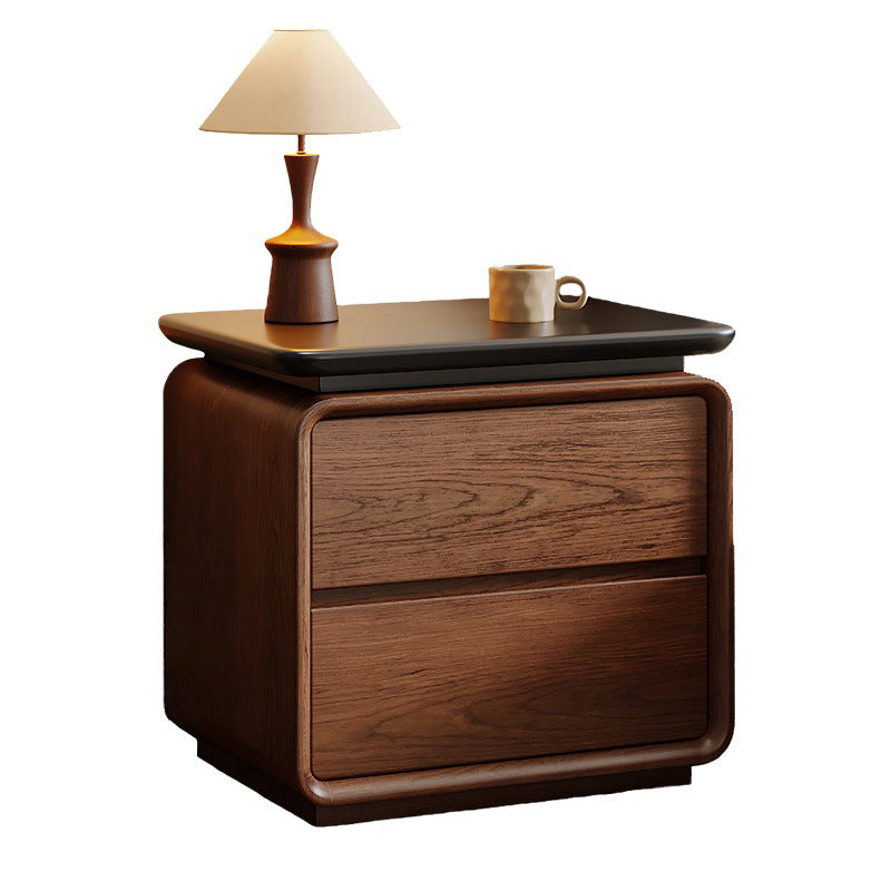 Solid Wood Bedside Table Installation-Free Modern Small Storage Cabinet