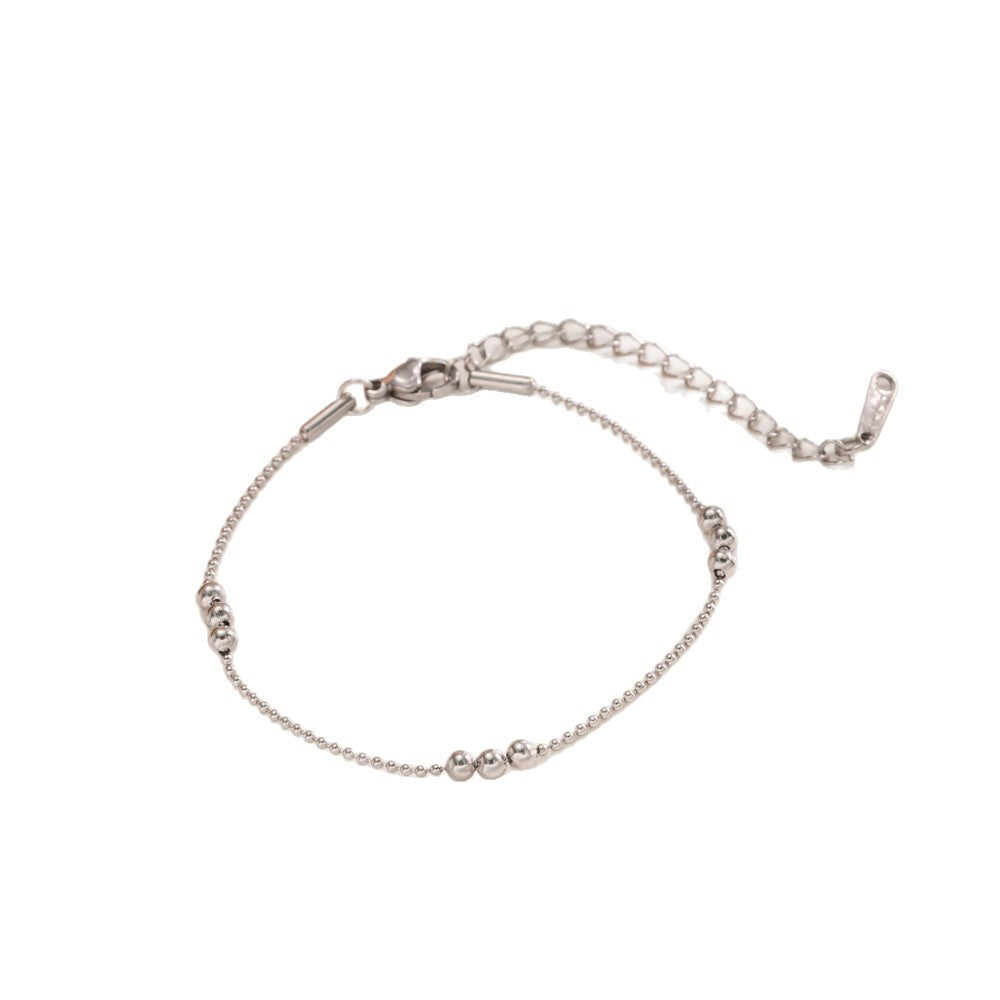 Geometric Titanium Steel Necklace and Bracelet Set