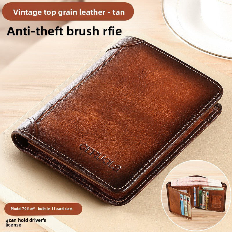 Leather wallet for men