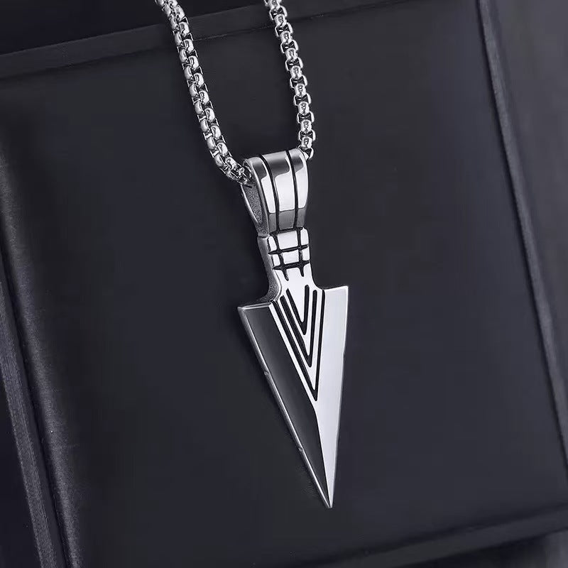 Geometric Arrow Pendant Necklace