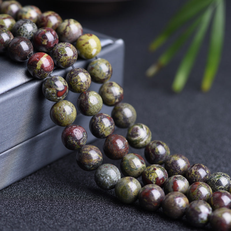 Natural Dragon Blood Stone BeadsDIY Necklace Bracelet Accessories