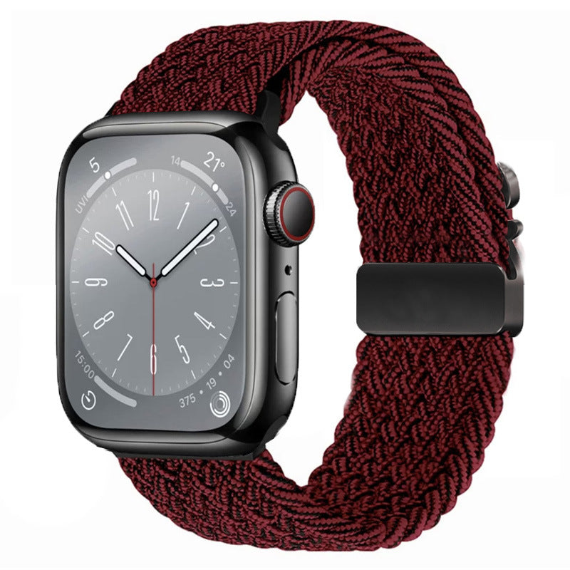 Braided Nylon Apple Watch Strap with Parachute Buckle