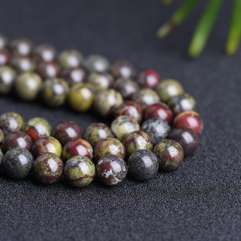 Natural Dragon Blood Stone BeadsDIY Necklace Bracelet Accessories