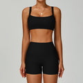 Womens High-Waisted Yoga Set with Moisture-Wicking Fabric