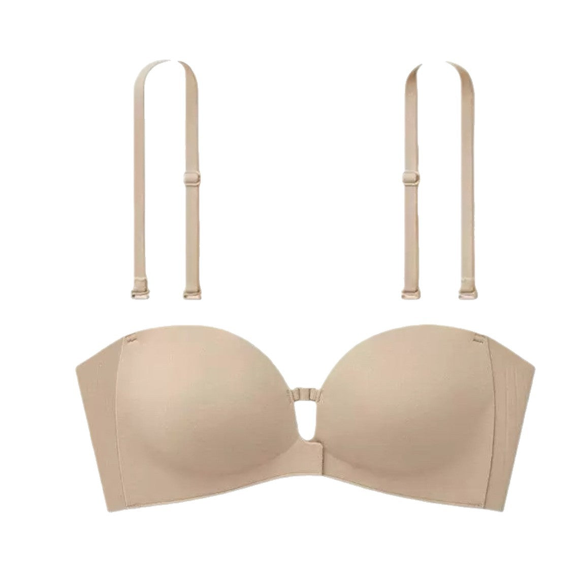 Strapless Front Clasp Push Up Bra