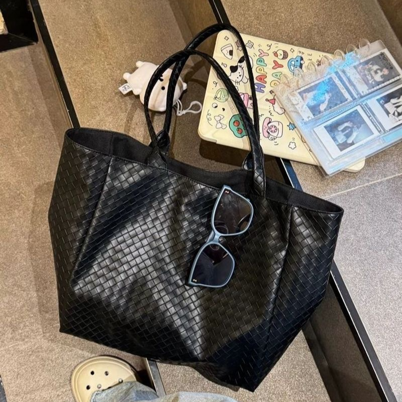 Woven Handbag Single-Shoulder Tote
