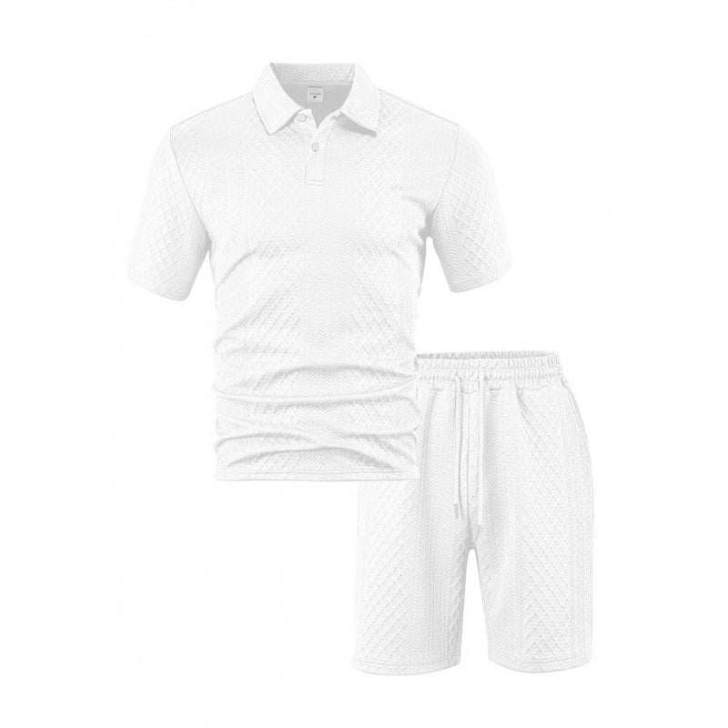 Men's Jacquard short-sleeved T-shirt