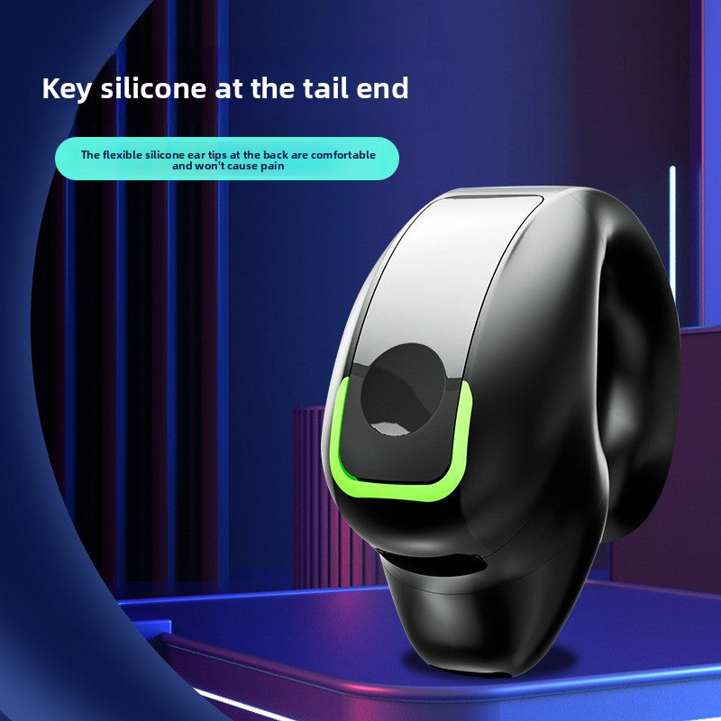 Clip-On Single-Ear Bluetooth Earphone