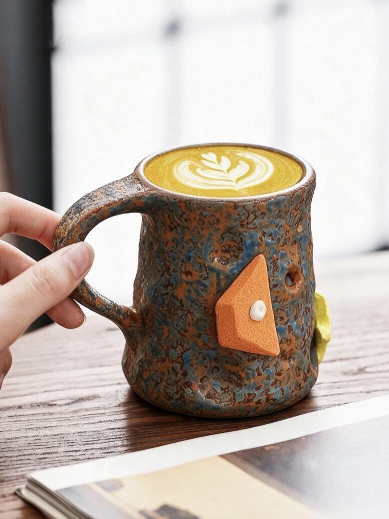 Handmade Rock Point Decorated Climbing Mug