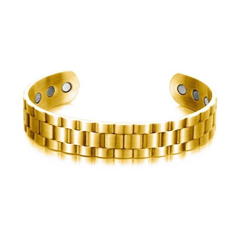 Adjustable Magnetic Geometric Grid Bracelet