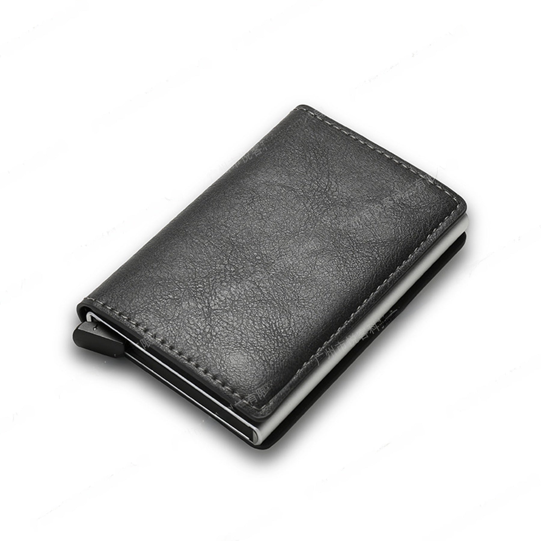 RFID Blocking Automatic Pop-Up Ultra-Thin Carbon Fiber Card Holder Wallet