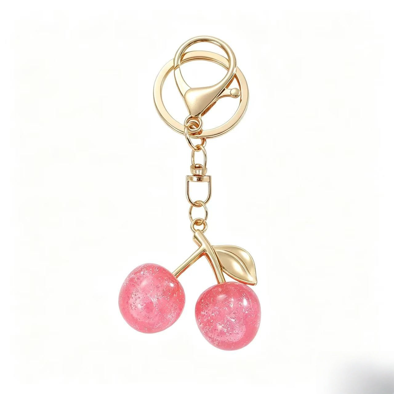 Cherry Keychain Bag Charm Metal Pendant